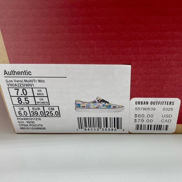 Vans “Los Vans Loteria” Sneakes. Men’s 7 Women’s 8.5 Lace Up - Picture 5 of 5